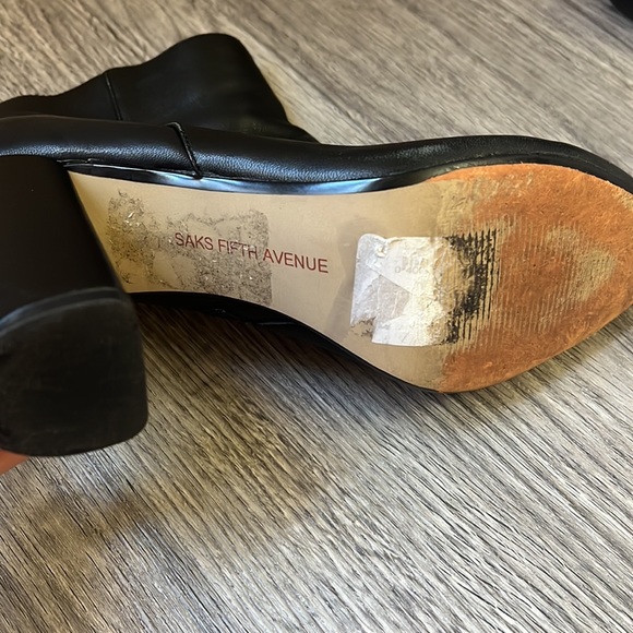 Saks Fifth Avenue Genuine Leather Booties - Picture 8 of 13